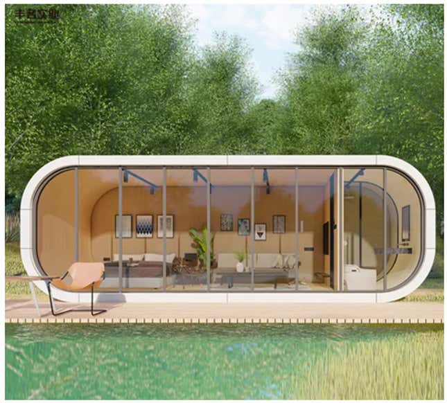 A modular house.