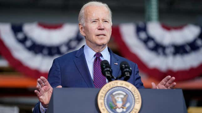 President Joe Biden speaks at United Performance Metals in Hamilton, Ohio, Friday, May 6, 2022.