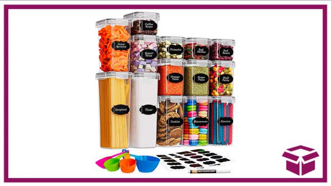 Put all your snacks, essentials, and more in these containers for an aesthetically-pleasing kitchen.