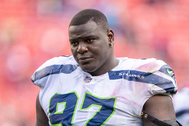 September 18, 2022; Santa Clara, California, USA; Seattle Seahawks defensive tackle Poona Ford (97) after the game against the San Francisco 49ers at Levi's Stadium.