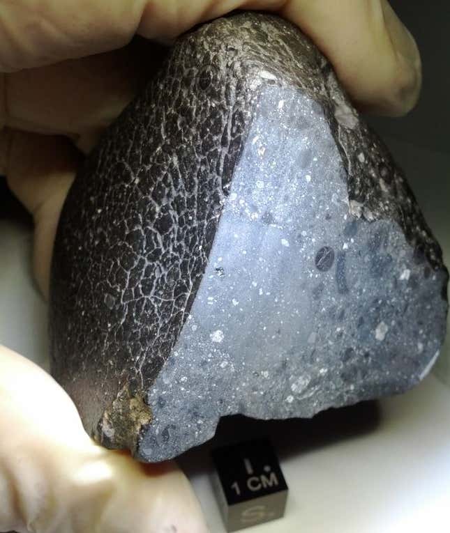 Imagen para el artículo titulado Identifican el lugar preciso en Marte de donde vino su meteorito más famoso