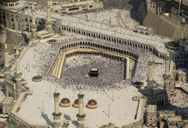 Image for article titled The Hajj’s massive scale, seen from the air