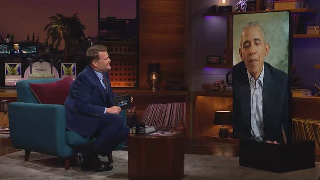 Obama decides that, sure, he might as well confirm existence of UFOs on James Corden's show