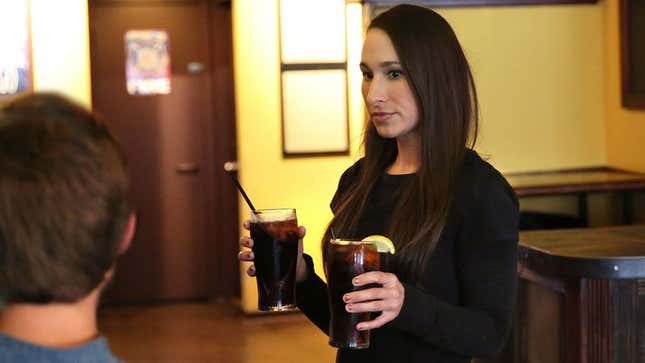 Image for article titled Waitress Who Took Over At Table Just Doesn’t Have Same Spark As Richard