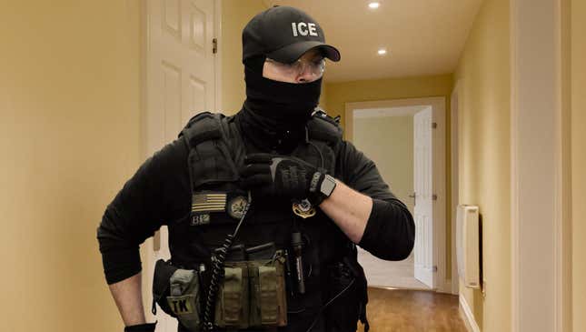 Image for article titled ICE Agent Terrified After Becoming Separated From Team During Immigrant Raid