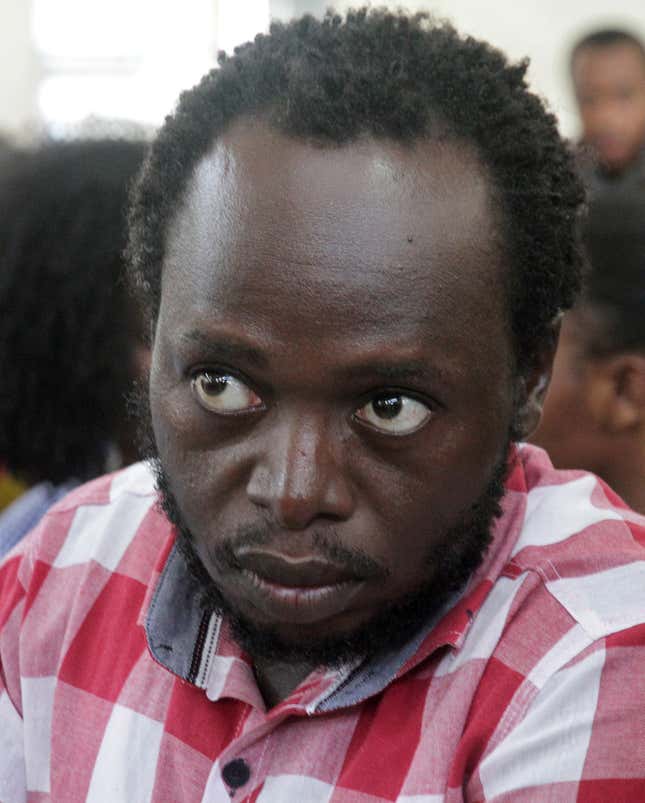 Tanzanian investigative journalist Erick Kabendera court in Dar es Salaam, Tanzania Feb. 24, 2020.