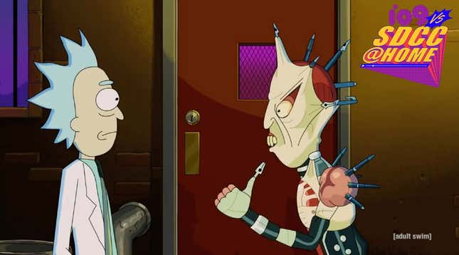 Rick and Morty's Rick talks with a Hellraiser-inspired demon in season five episode ""Amortycan Grickfitti."