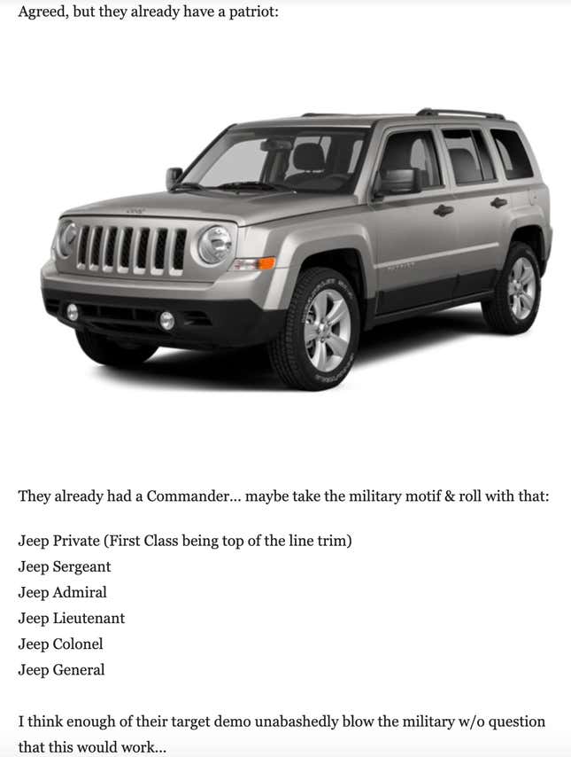 Image for article titled Here Are Your New Name Suggestions For The Jeep Cherokee