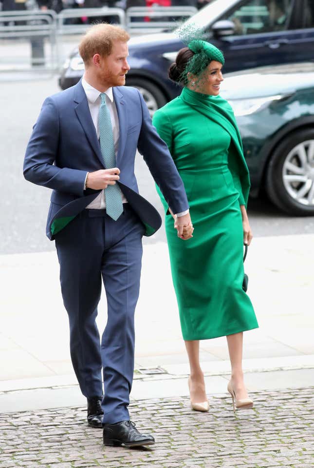 Image for article titled Harry and Meghan Royally Stunt One Last Time