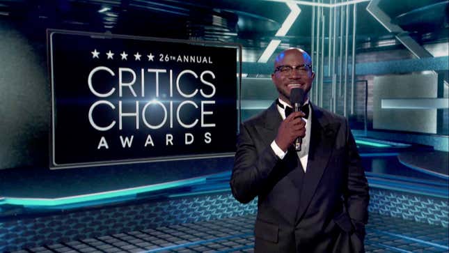 MARCH 7: In this screengrab, Taye Diggs speaks at the 26th Annual Critics Choice Awards on March 07, 2021. (Photo by Getty Images/Getty Images for the Critics Choice Association)