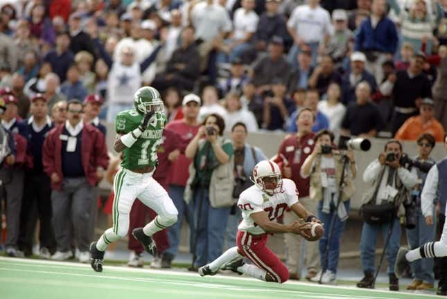 Michigan State and Stanford in the 1996 Sun Bowl.