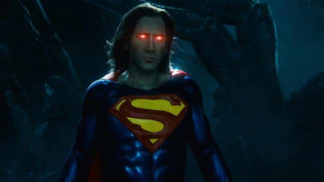 Nicolas Cage como Superman en The Flash.