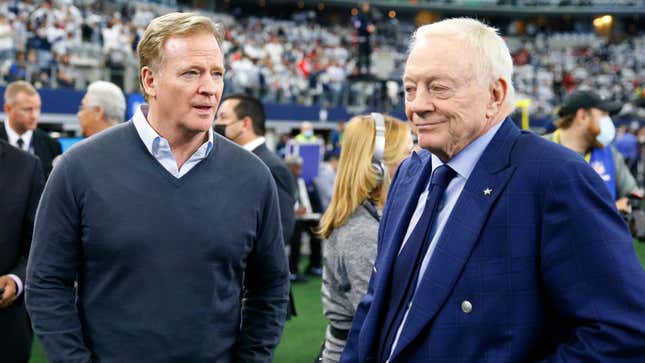 NFL Commissioner Roger Goodell and Dallas Cowboys owner Jerry Jones