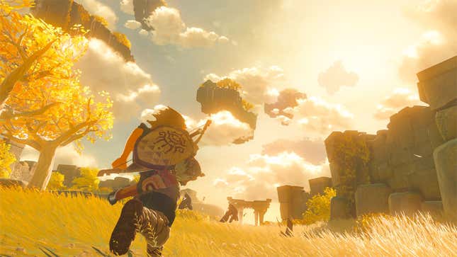 Link runs toward Tears of the Kingdom's release date. 