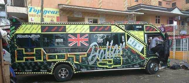 A matatu in Nairobi in 2010.