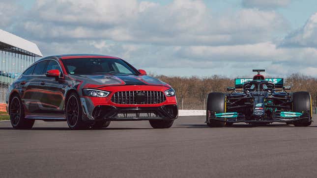 Image for article titled AMG&#39;s First Road Car With F1 Hybrid Tech Is The Long-Winded Mercedes-AMG GT 4-Door E Performance
