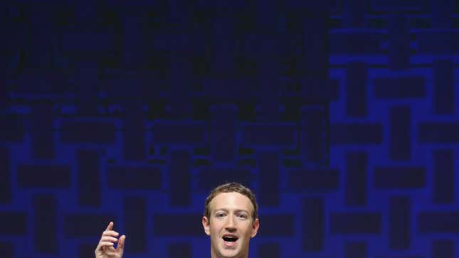 A photograph of Facebook/Meta CEO and founder Mark Zuckerberg. 