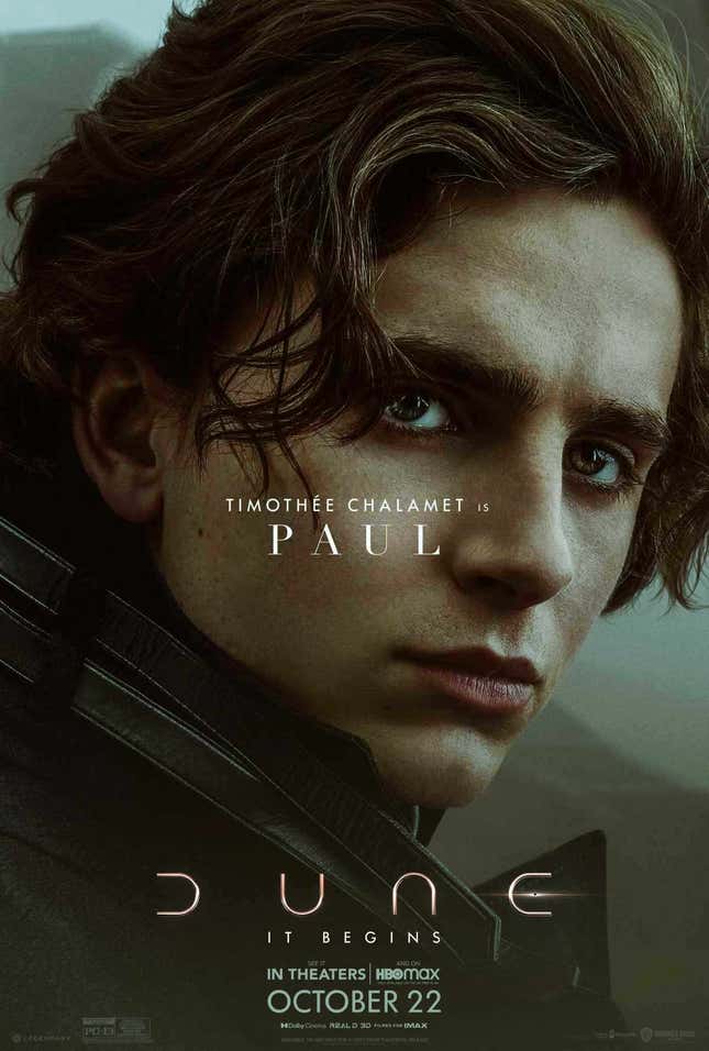 Image for article titled Dune Character Posters Re-Introduce You to Its Stars