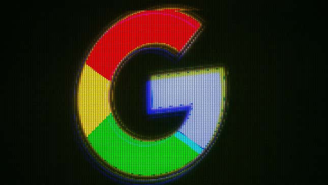 Google G logo, pixelated