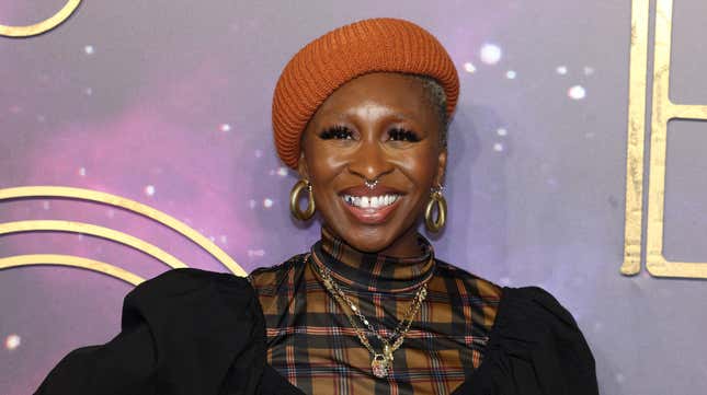 Cynthia Erivo attends the “Eternals” UK Premiere at the BFI IMAX Waterloo on October 27, 2021 in London, England.
