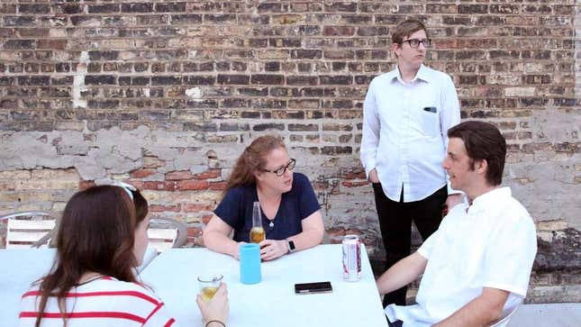 Image for article titled Man Surveys Party For Next Group To Silently Stand In