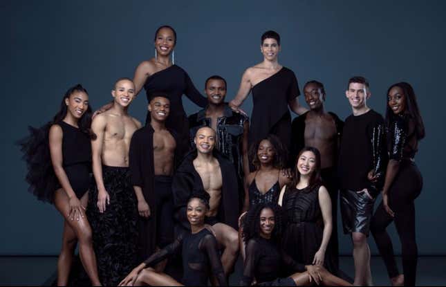 Ailey II with Artistic Director Francesca Harper and Rehearsal Director Lakey Evans-Peña.