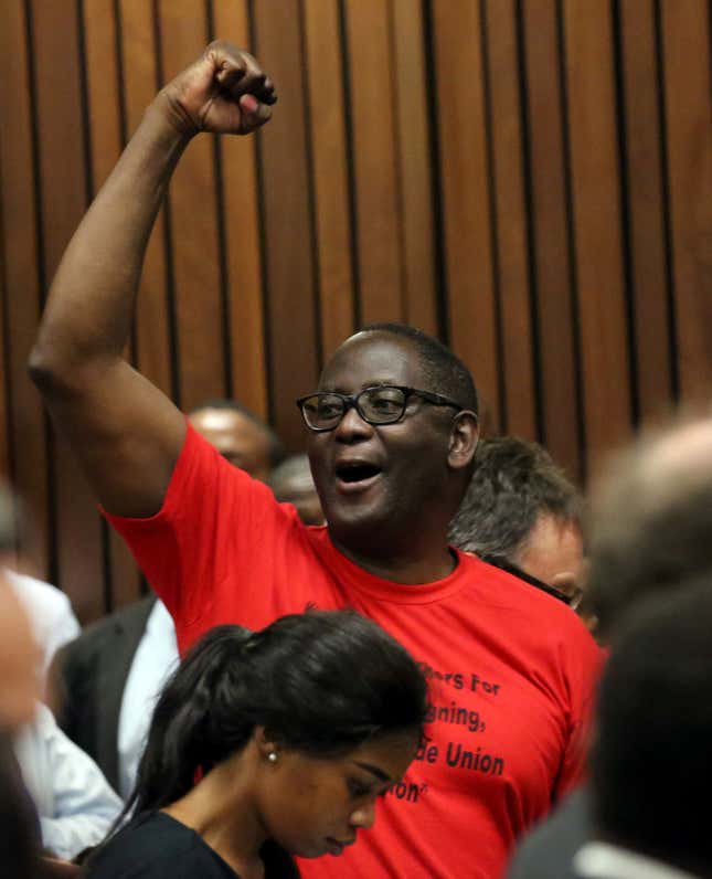 Zuma’s detractors celebrate the ruling.