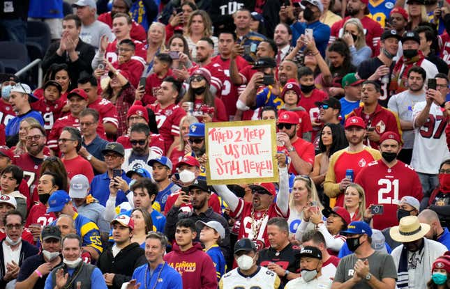 Another LA-SF fan confrontation marred the Rams win over the 49ers.