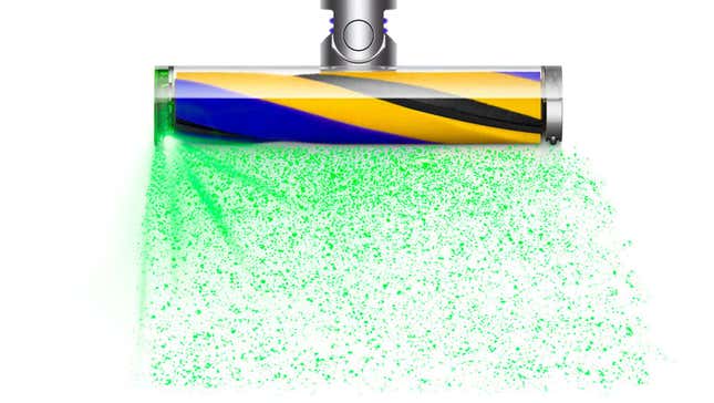 Imagen para el artículo titulado La nueva aspiradora láser de Dyson es más brillante y elimina el molesto gatillo