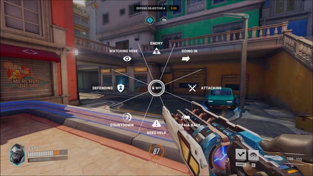 The Overwatch 2 ping menu shows off many options.