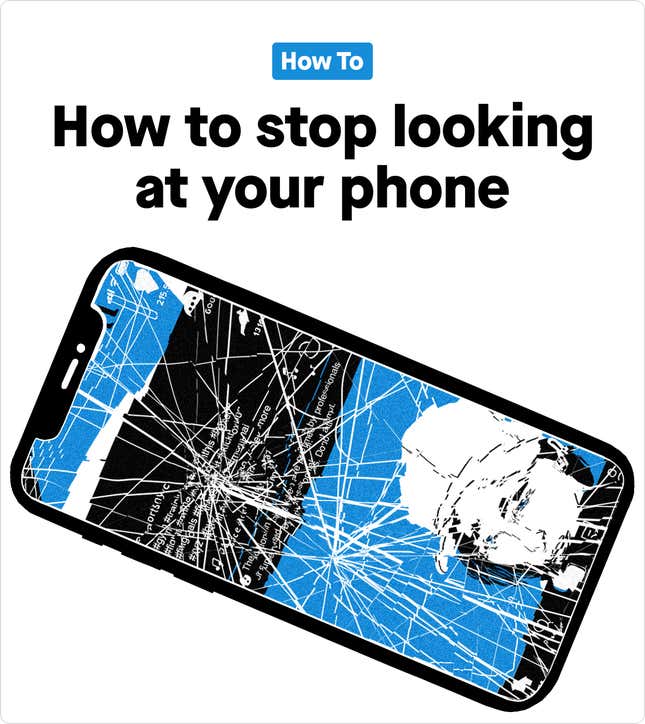Image for article titled How to stop looking at your phone