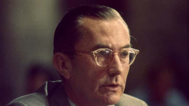 1976 photo of former CIA director William Colby, who worked for the Nugan Hand bank. 