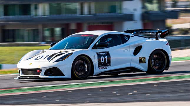 Image for article titled The Lotus Emira GT4 is Evolution, Not Revolution for the Track