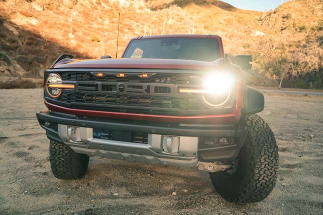 Front grille of the 2022 Ford Bronco Raptor