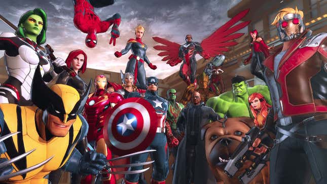 Marvel superheroes in Marvel Ultimate Alliance 3: The Black Order. 