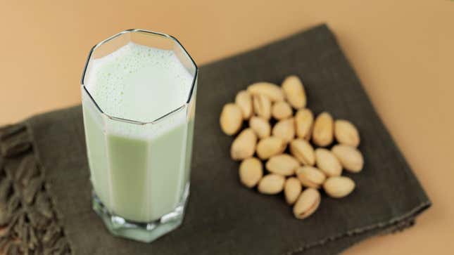 Image for article titled Make Pistachio Milk, the Perfect ‘Creamer’ for Your Summer Iced Coffees