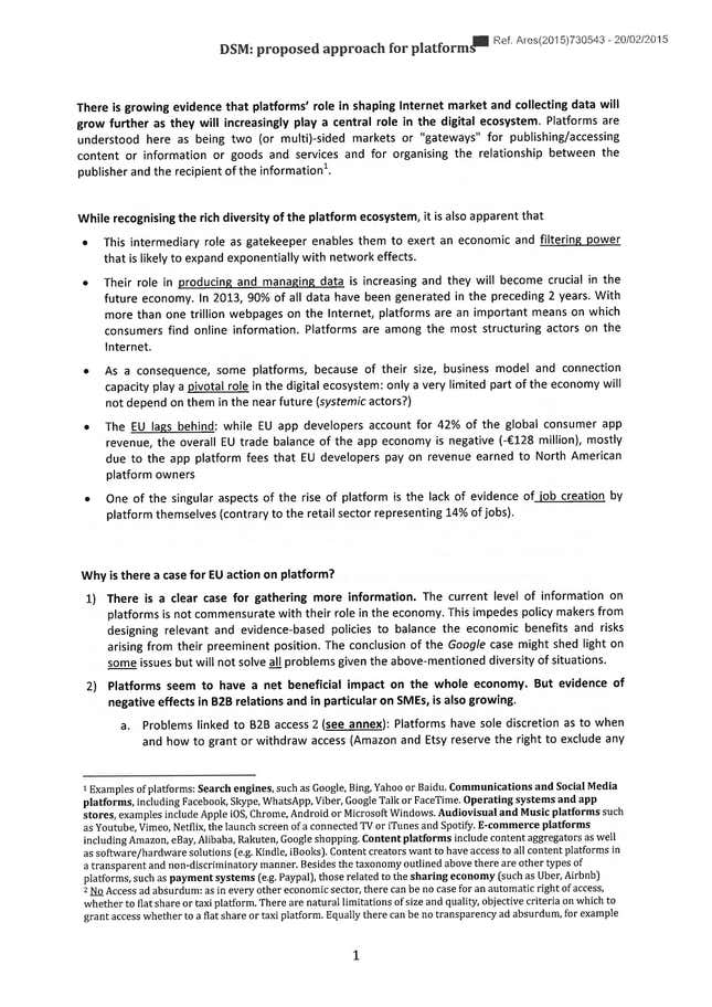 Image for article titled These documents reveal the EU’s thoughts on regulating Google, Facebook, and other platforms