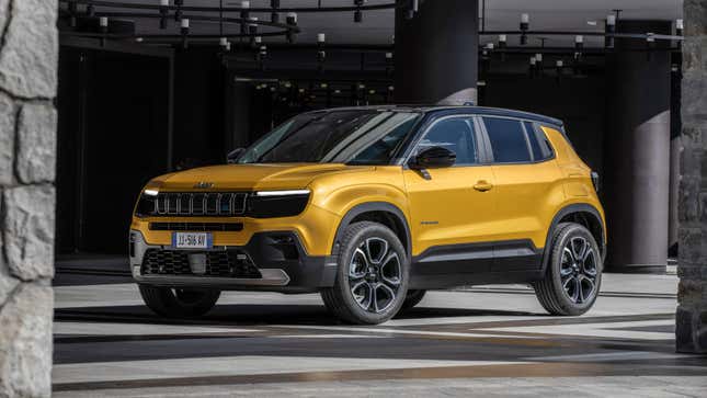 Image for article titled The Jeep Avenger Is a Tiny, Europe-Only EV