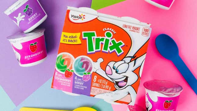 Image for article titled Trix may be for kids, but Trix Yogurt is forever