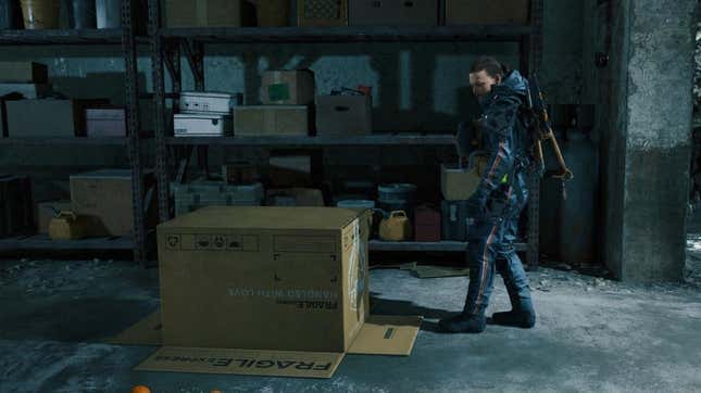 norman reedus approaches a box in death stranding directors cut