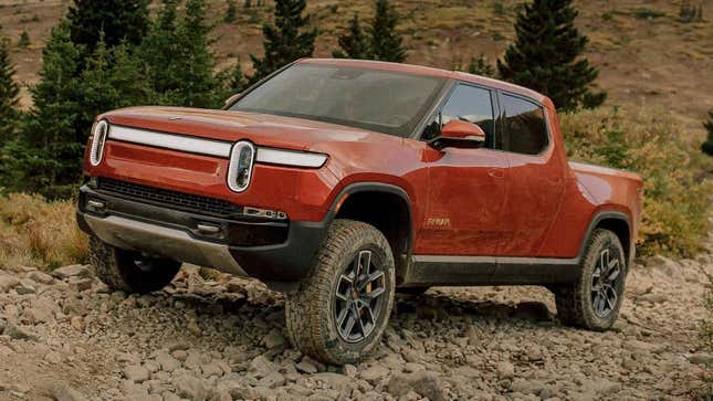 Image for article titled Rivian Mad Senate Climate Bill Excludes Their $80,000 Electric Trucks