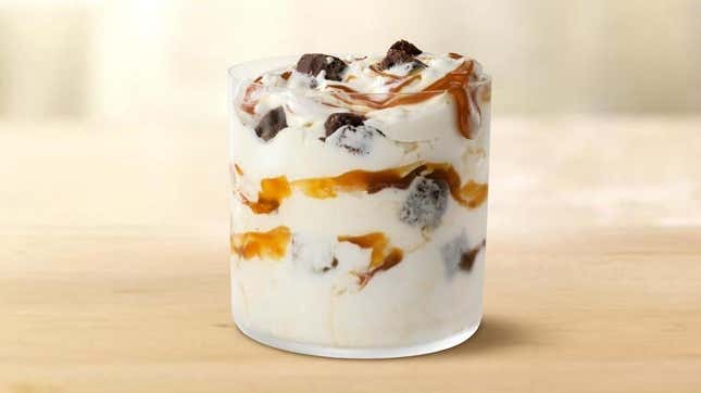 Image for article titled McDonald’s new Caramel Brownie McFlurry will do in a pinch