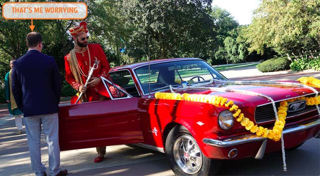 Image for article titled How My 1966 Ford Mustang Nearly Derailed An Indian Wedding