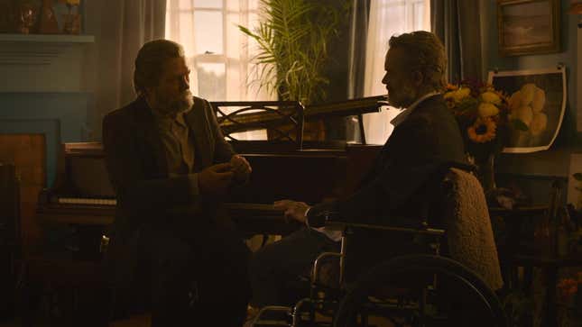 Bill and Frank get married while seated in front of a piano.