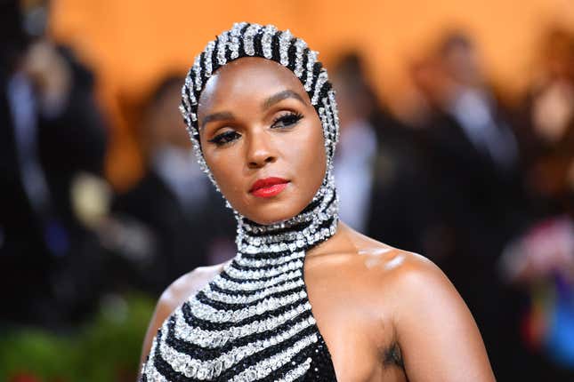  Janelle Monae arrives for the 2022 Met Gala at the Metropolitan Museum of Art on May 2, 2022, in New York. (Photo by ANGELA WEISS / AFP) (Photo by ANGELA WEISS/AFP via Getty Images)