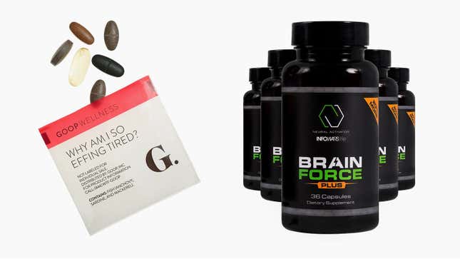 Image for article titled All the “wellness” products Americans love to buy are sold on both Infowars and Goop