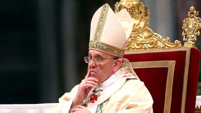 Pope Nervous For Annual Performance Review With God