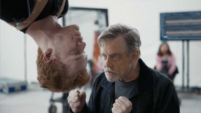 Image for article titled Watch Mark Hamill Give Cameron Monaghan Jedi Lessons