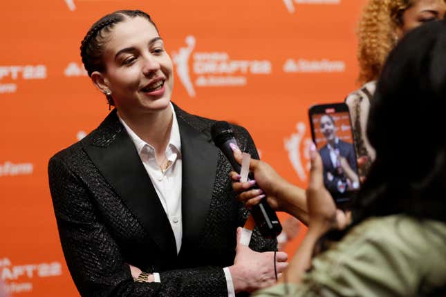 Image for article titled The 2022 WNBA Draft: The Players Looked Amazing, and The Incels Showed Up in Droves