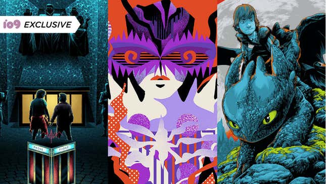 Comic-Con 2020 exclusives from Mondo: Bill and Ted, Ghostbusters, and How to Train Your Dragon.